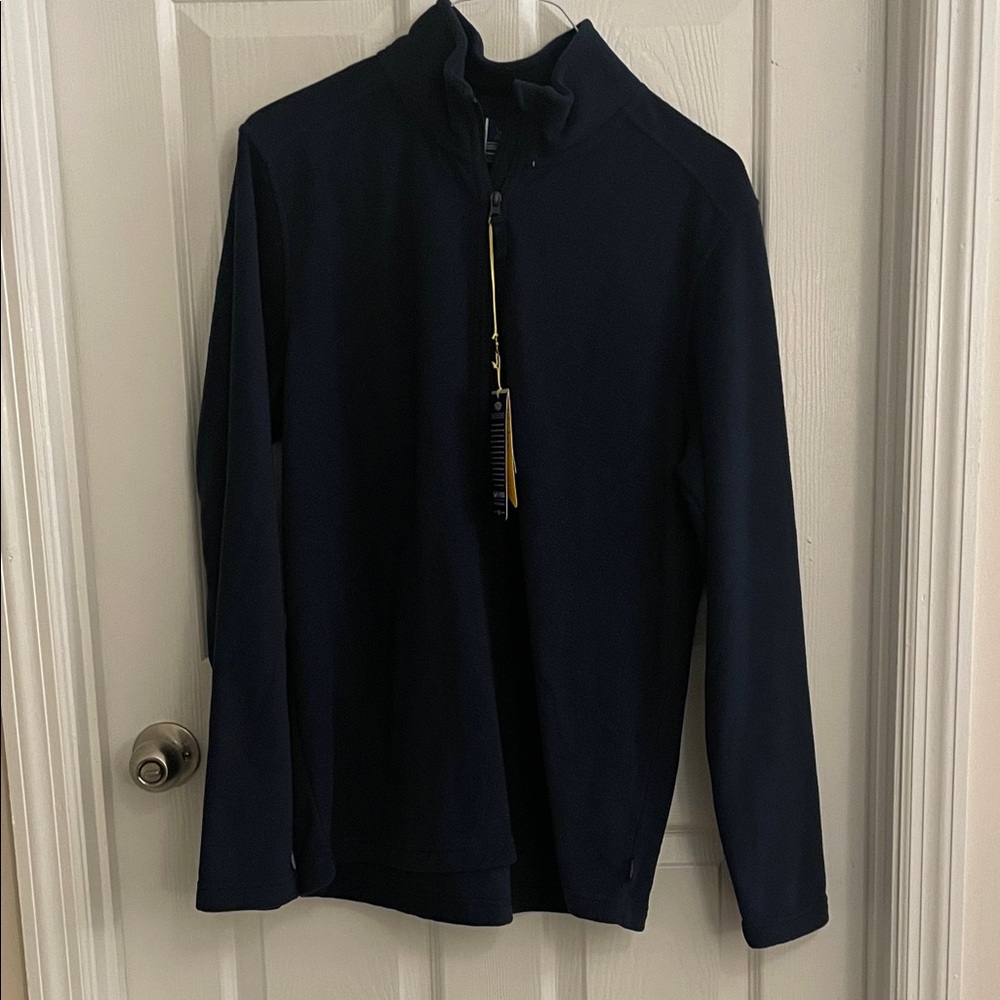 Men's Navy Quarter-Zip Sweater